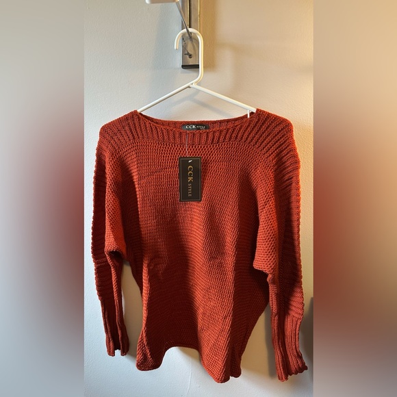 Burnt Orange CCK Style Size XL Women’s Sweater - Picture 1 of 3